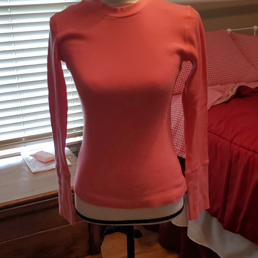 Sundance Thermal Waffle Henley Coral